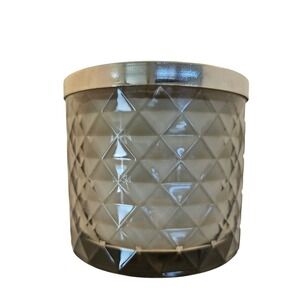 White Barn BLACK TIE 3 Wick Scented Candle 13.5 oz Smoke Diamond Glass Jar NEW